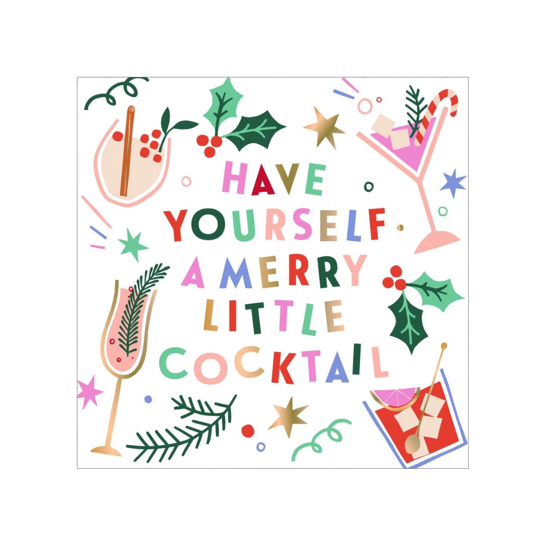 Have Yourself a Merry Little Cocktail Napkin Linens 