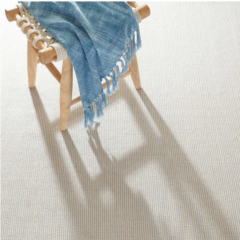 Haverhill French Blue Handwoven Cotton Rug Rugs 