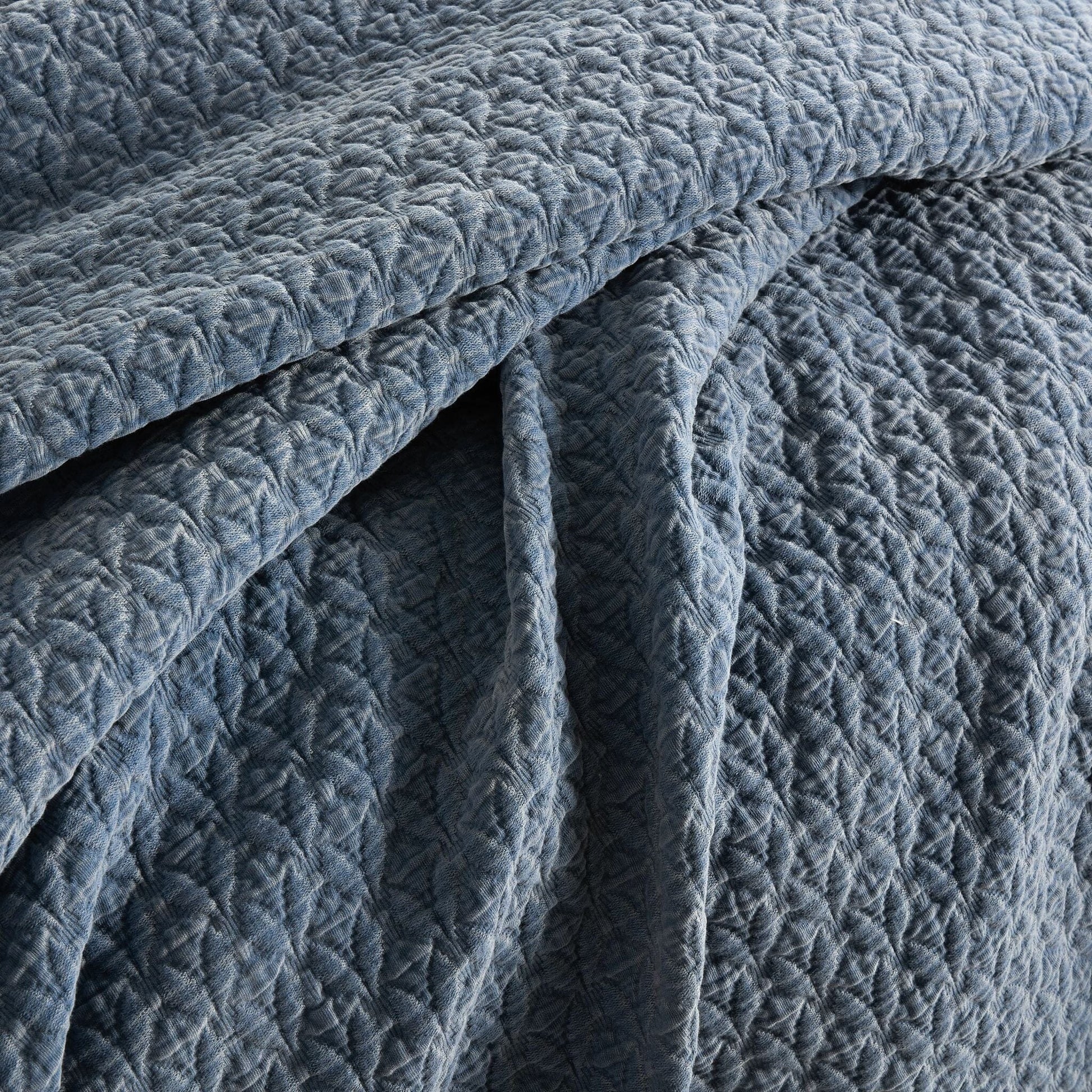Hawley Indigo Matelasse Coverlet Matelasse Coverlet 