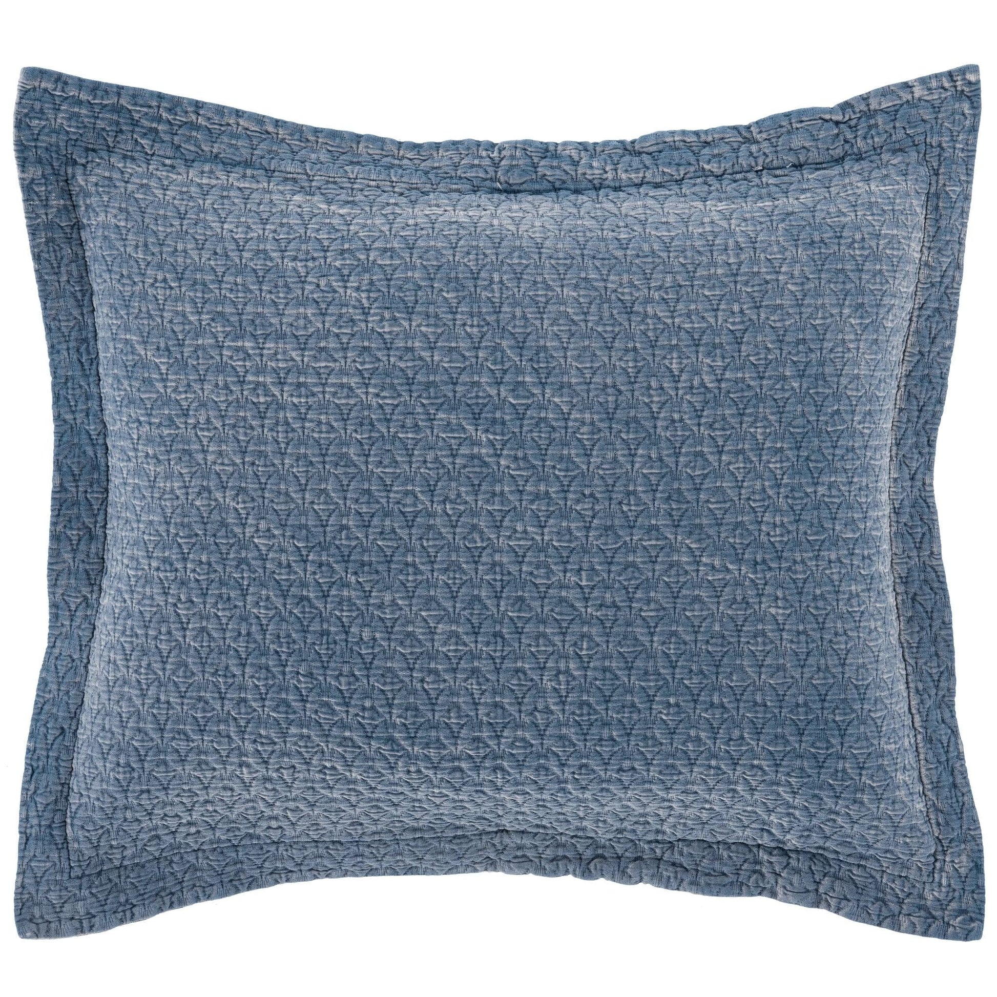 Hawley Indigo Matelasse Sham Matelasse Sham 