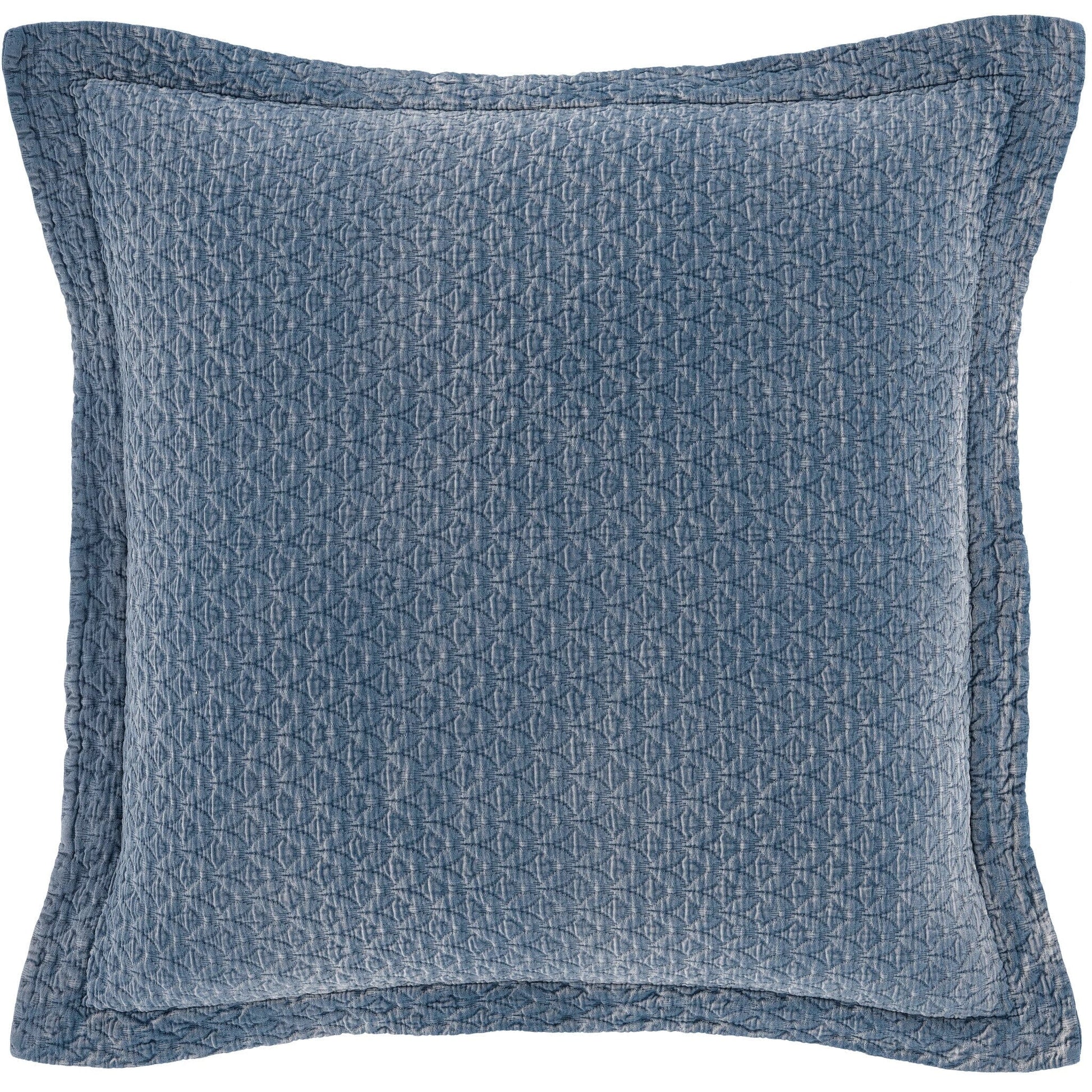 Hawley Indigo Matelasse Sham Matelasse Sham 