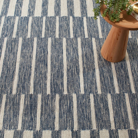 Heights Denim Handwoven Wool Rug Rugs 