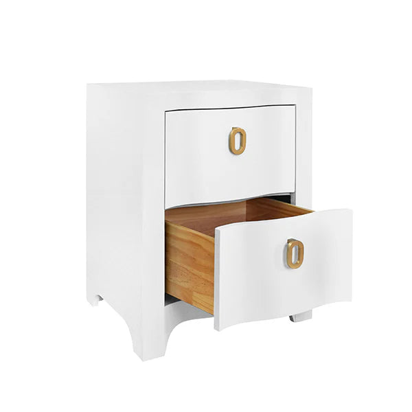 Helena Side Table - White Cabinets & Chests 