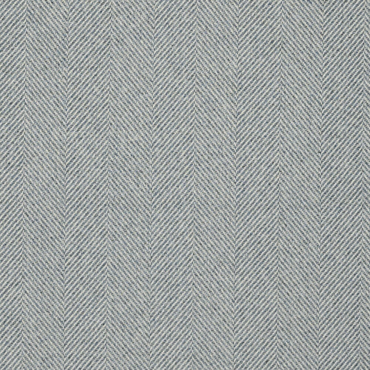 Herringbone French Blue Fabric By the Yard 