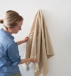 Herringbone Pure British Wool Throw - Camel Throws 