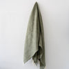 Herringbone Pure British Wool Throw - Green Throws 