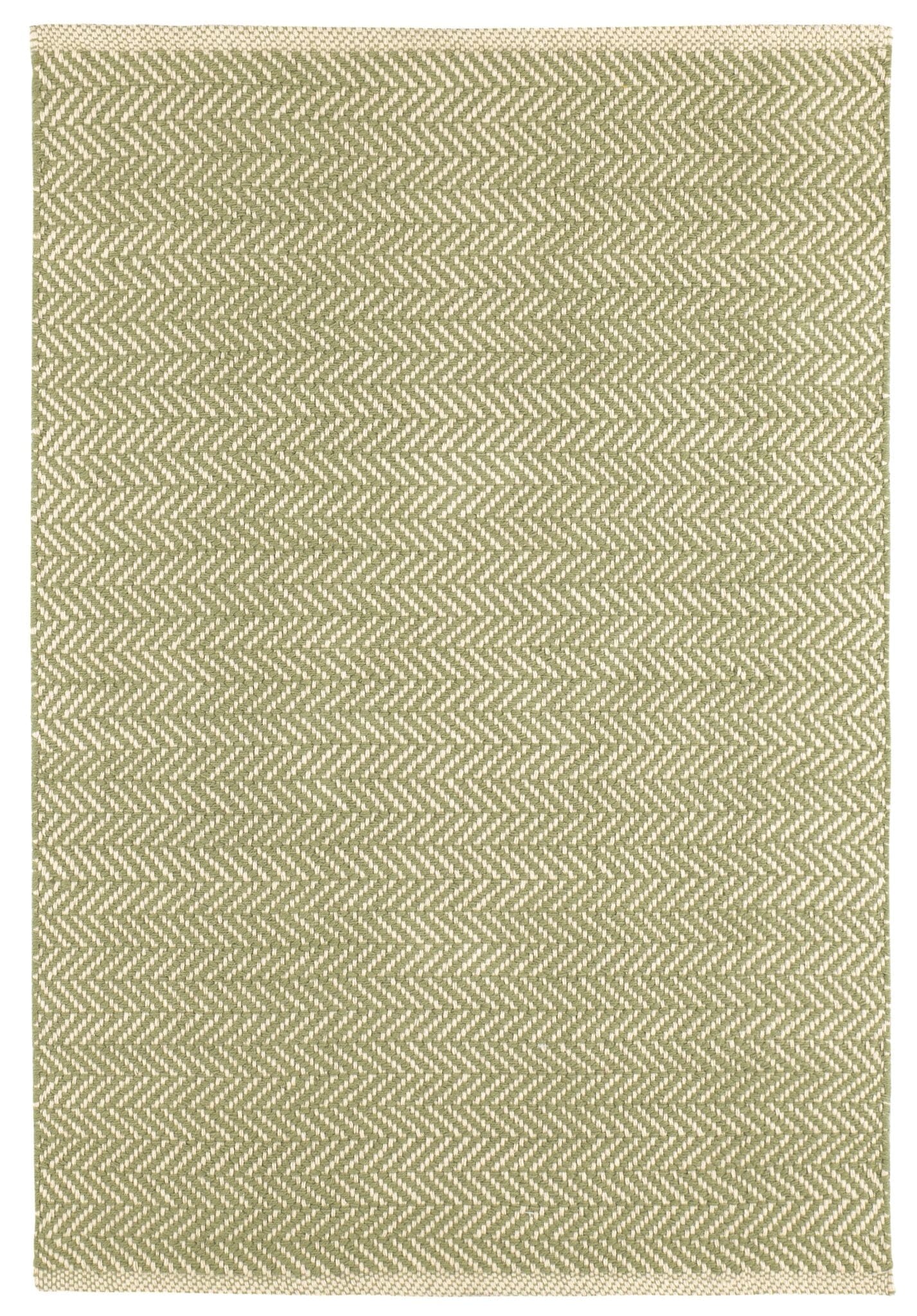Herringbone Sage Handwoven Cotton Rug Rugs 