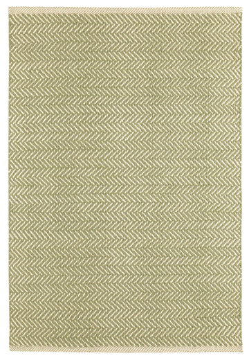 Herringbone Sage Handwoven Cotton Rug Rugs 