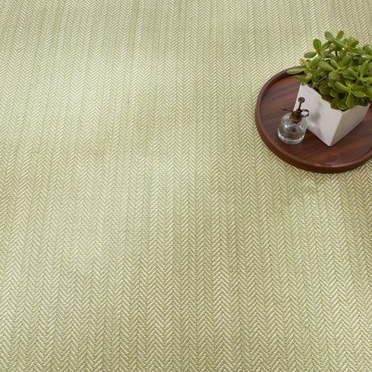 Herringbone Sage Handwoven Cotton Rug Rugs 