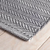 Herringbone Shale/White Handwoven Indoor/Outdoor Rug Rugs 