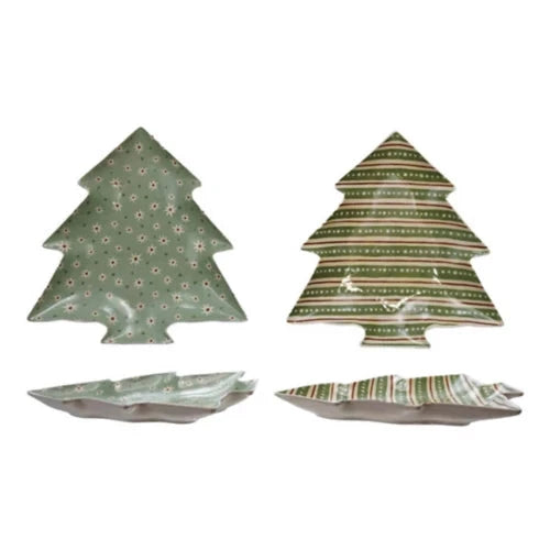 Holiday Tree Platter Serveware 