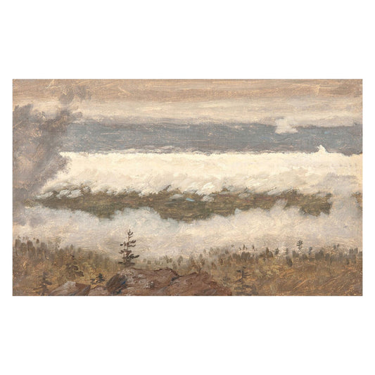 Hudson River School- Clouds From The Catskills 1870- Canvas Framed Art 
