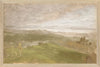 Hudson River School-Summer View, Hudson Valley C. 1870- Canvas on Board Framed Art 