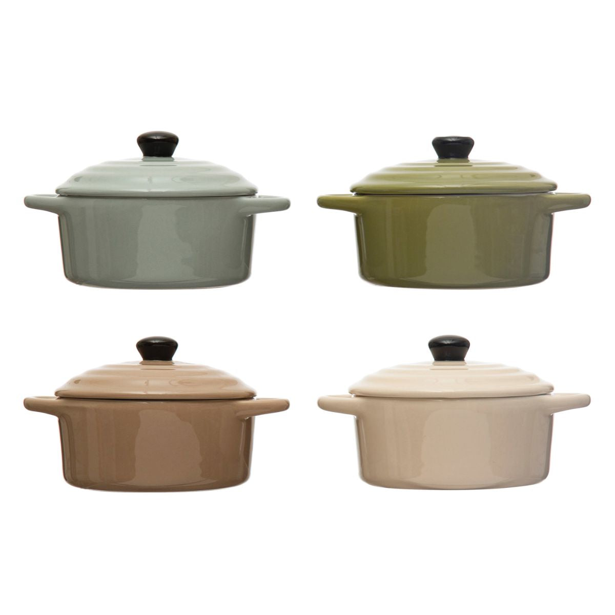 I cup Stoneware Mini Baker with Lid Kitchen 