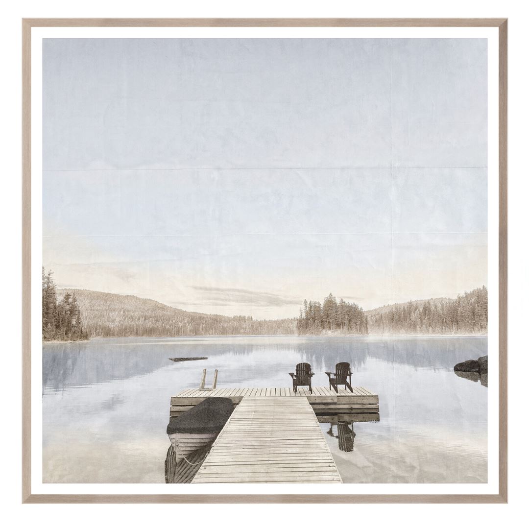 Idyllic Lake - Large Framed Art 