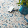 Ines Blue Hand Micro Hooked Wool Rug Rugs 