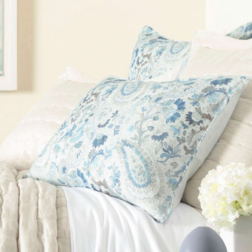 Ines Linen Blue Sham Duvet Sham 