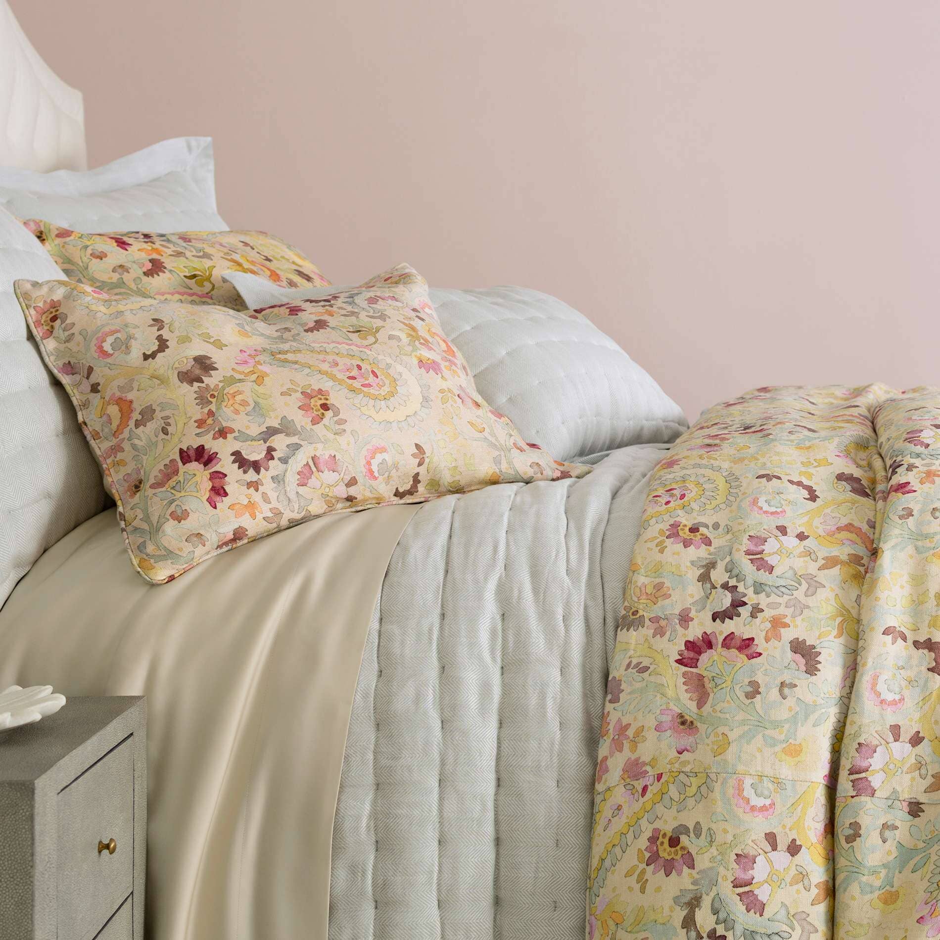 Ines Linen Multi Duvet Cover Duvet Cover 
