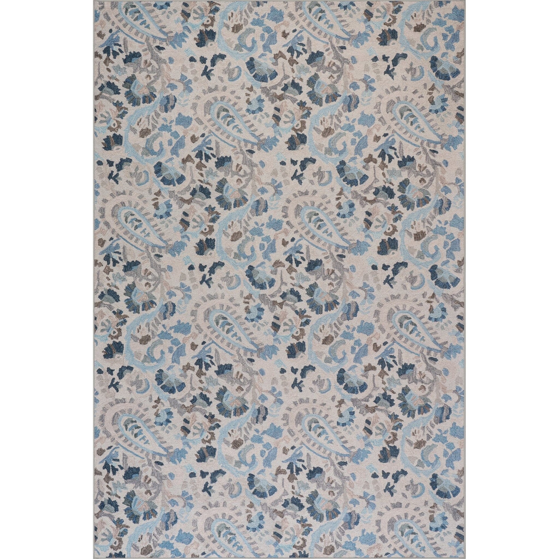 Ines Machine Washable Rug - Blue Rugs 