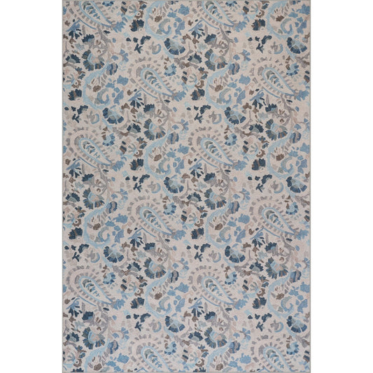 Ines Machine Washable Rug - Blue Rugs 
