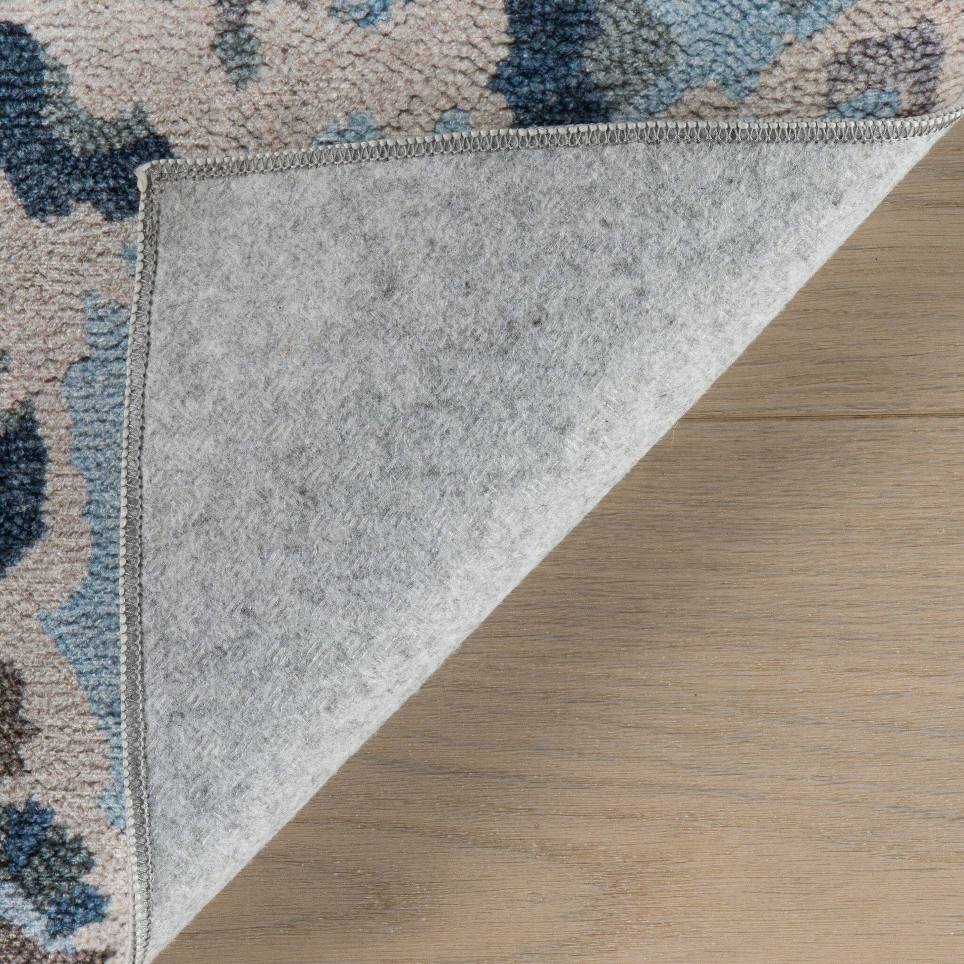 Ines Machine Washable Rug - Blue Rugs 