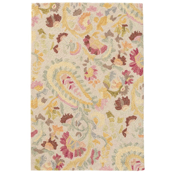 Ines Multi Hand Micro Hooked Wool Rug Rugs 