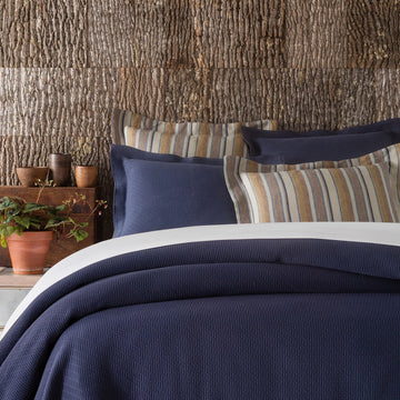 Interlaken Ink Matelasse Coverlet Matelasse Coverlet 