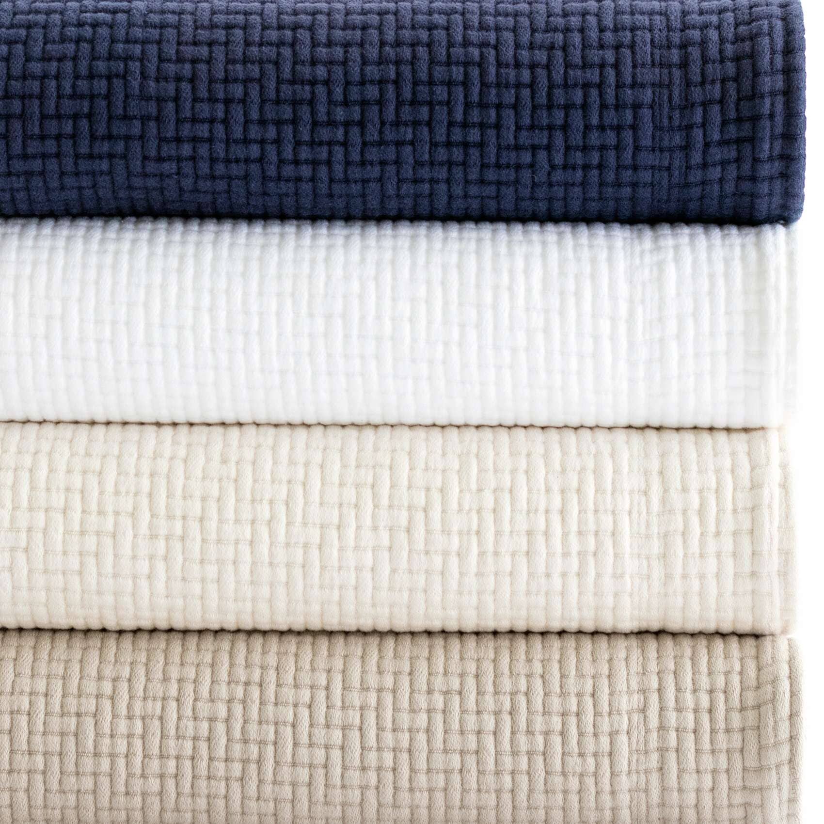 Interlaken Ivory Matelasse Coverlet Matelasse Coverlet 