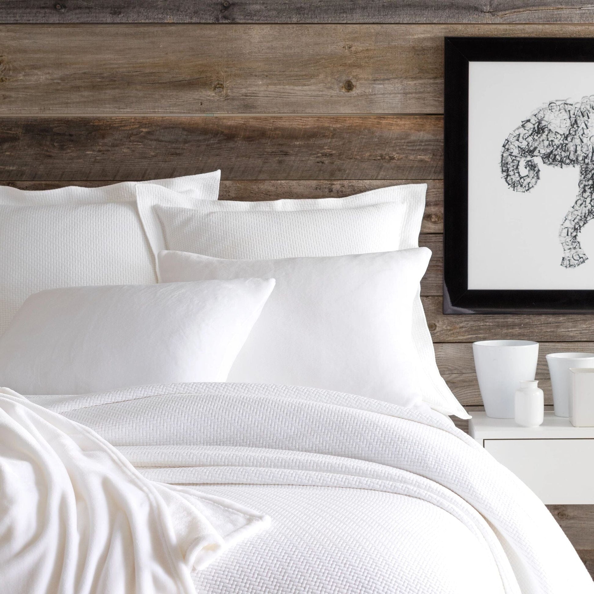 Interlaken White Matelasse Coverlet Matelasse Coverlet 