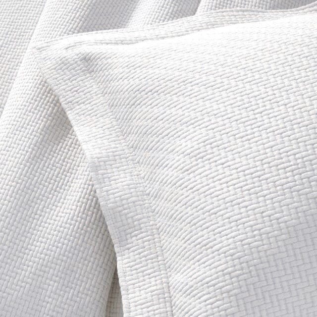Interlaken White Matelasse Sham Matelasse Sham 