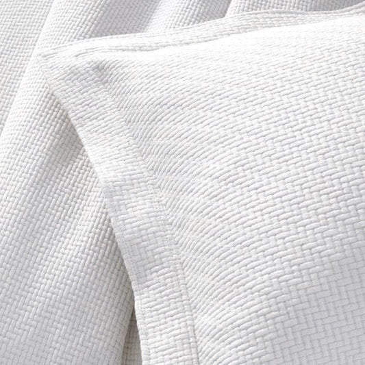 Interlaken White Matelasse Sham Matelasse Sham 
