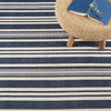 Irving Stripe Ivory Handwoven Cotton Rug Rugs 