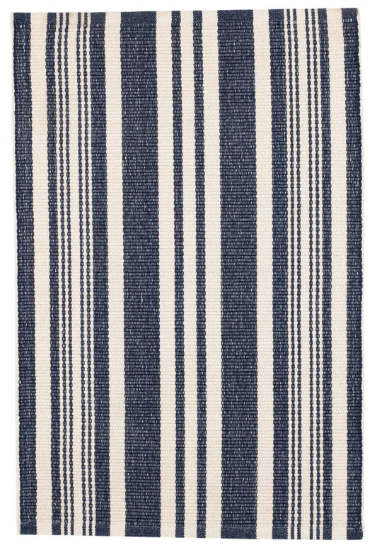 Irving Stripe Ivory Handwoven Cotton Rug Rugs 