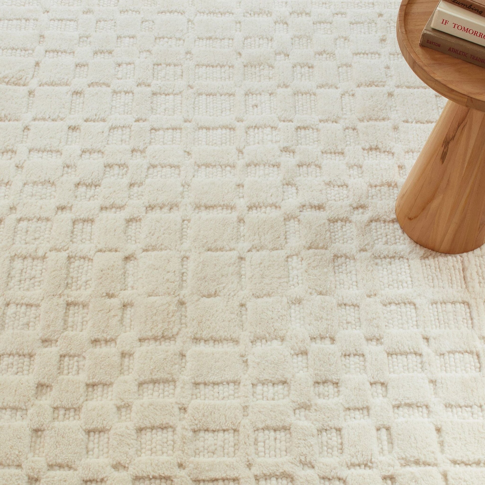 Isadora Ivory Handwoven Wool Rug Rugs 