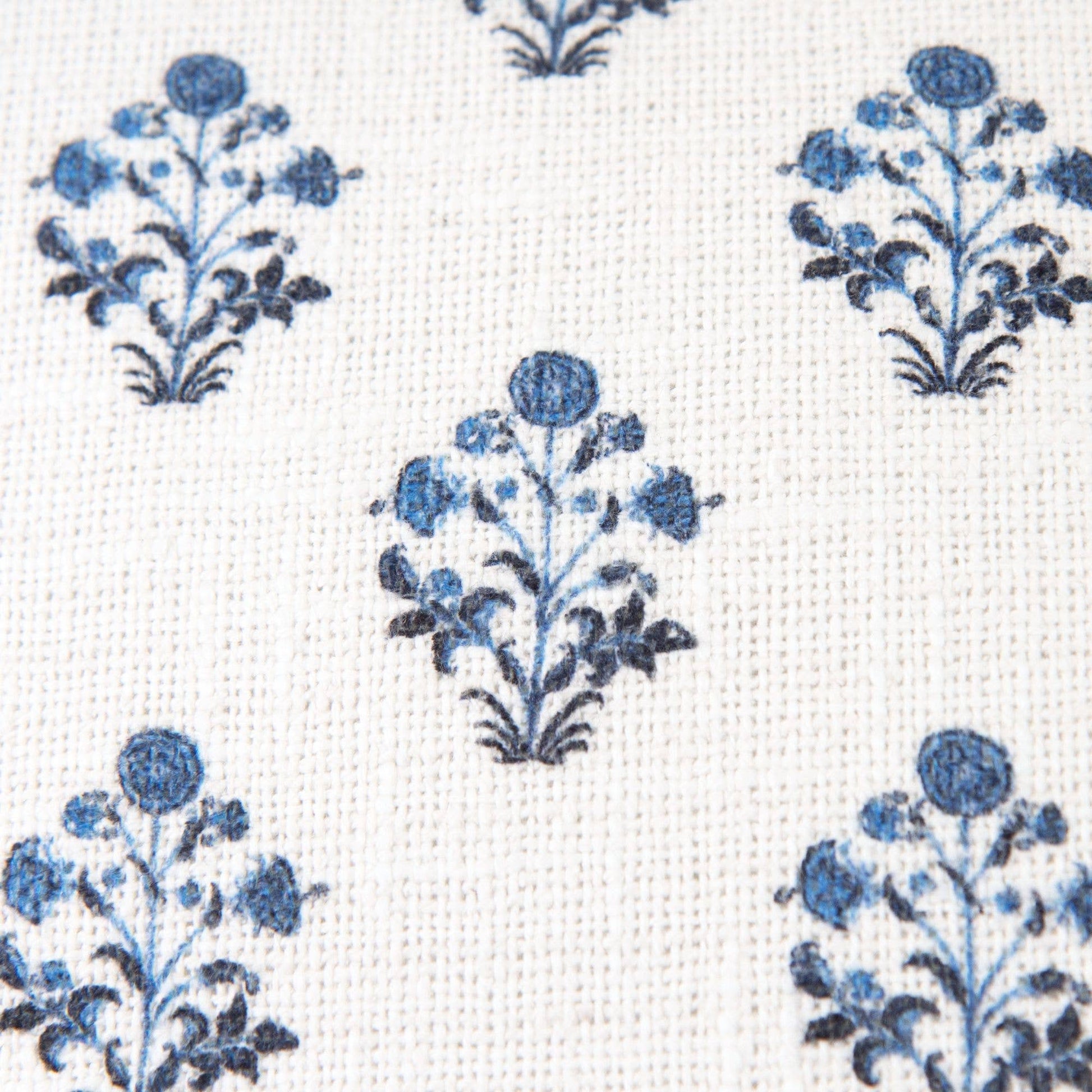 Izzy Blue Block Print Pillow 22" Pillows 
