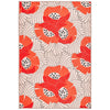 Japanese Poppy Multi Machine Washable Rug Rugs 