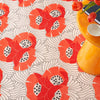 Japanese Poppy Multi Machine Washable Rug Rugs 