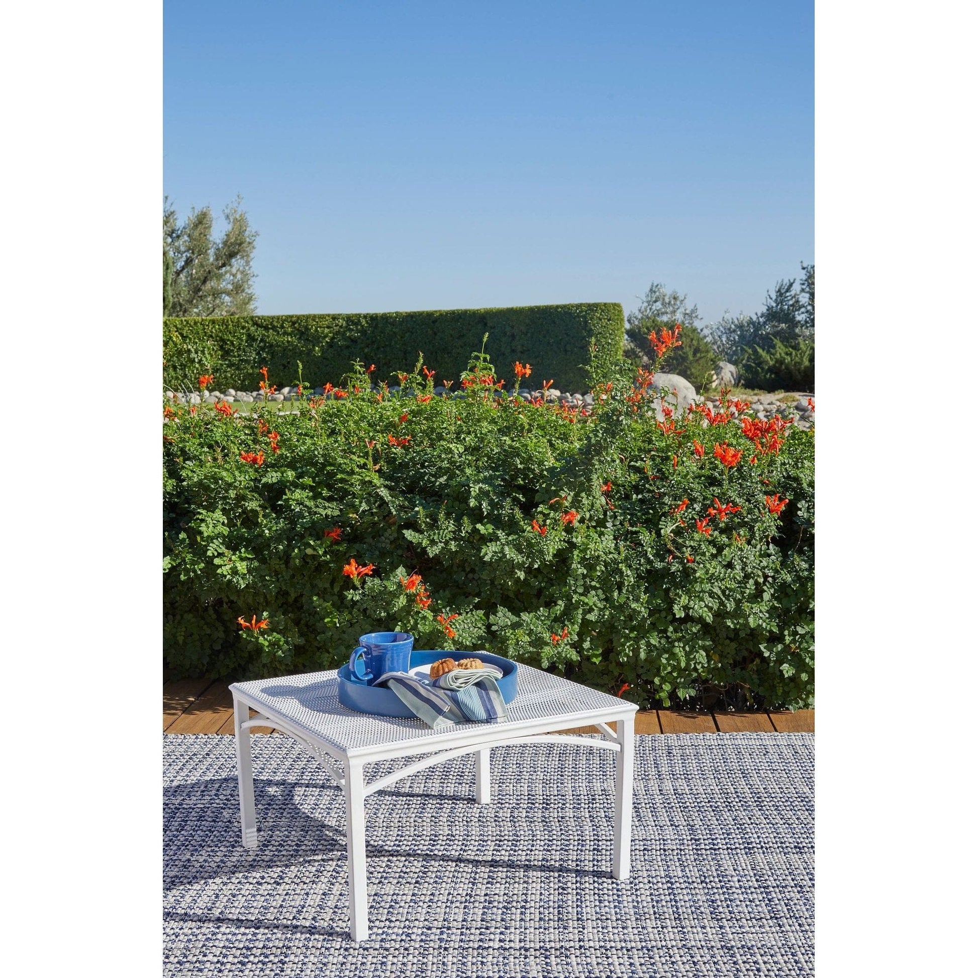 Journey Blue Handwoven Indoor/Outdoor Rug Rugs 