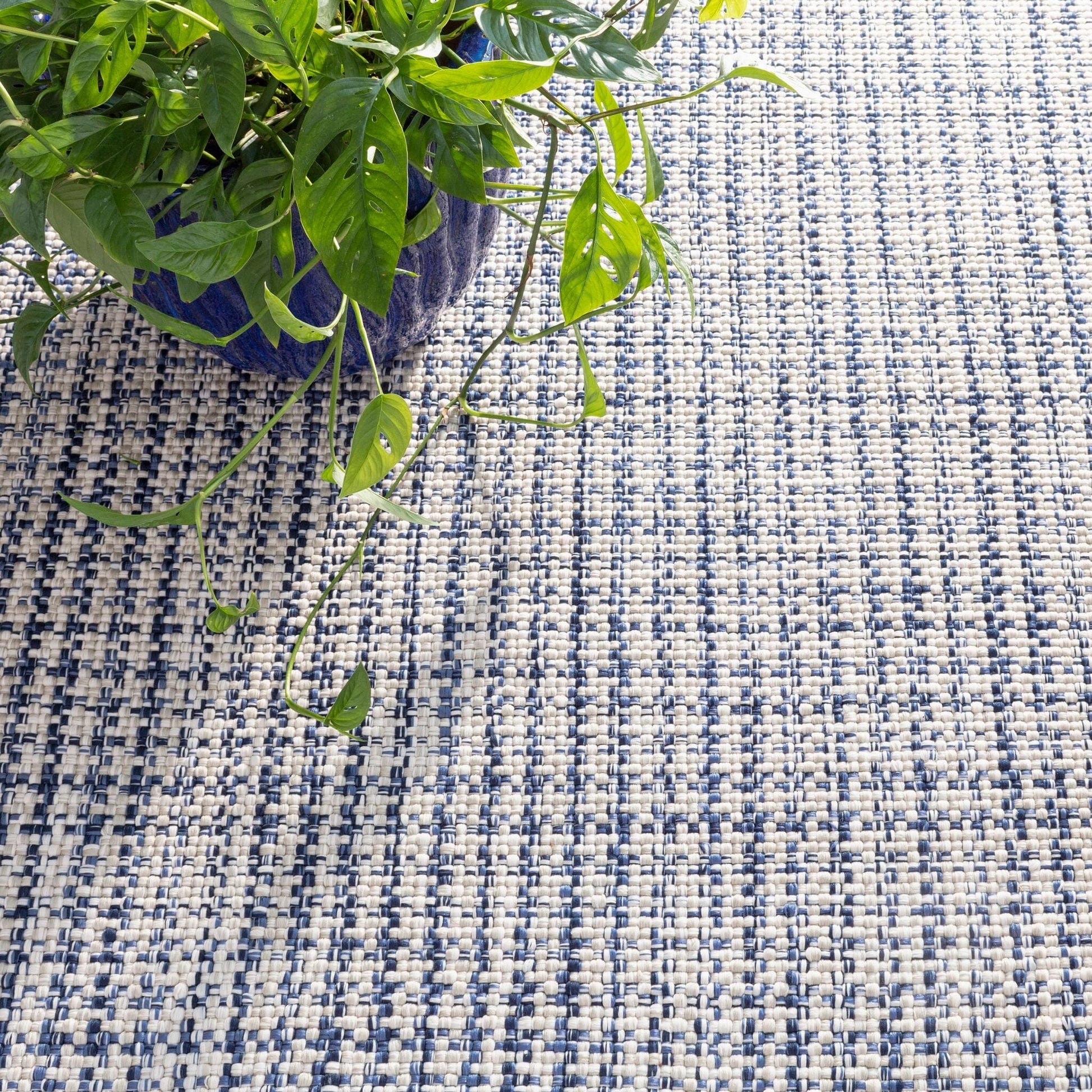 Journey Blue Handwoven Indoor/Outdoor Rug Rugs 