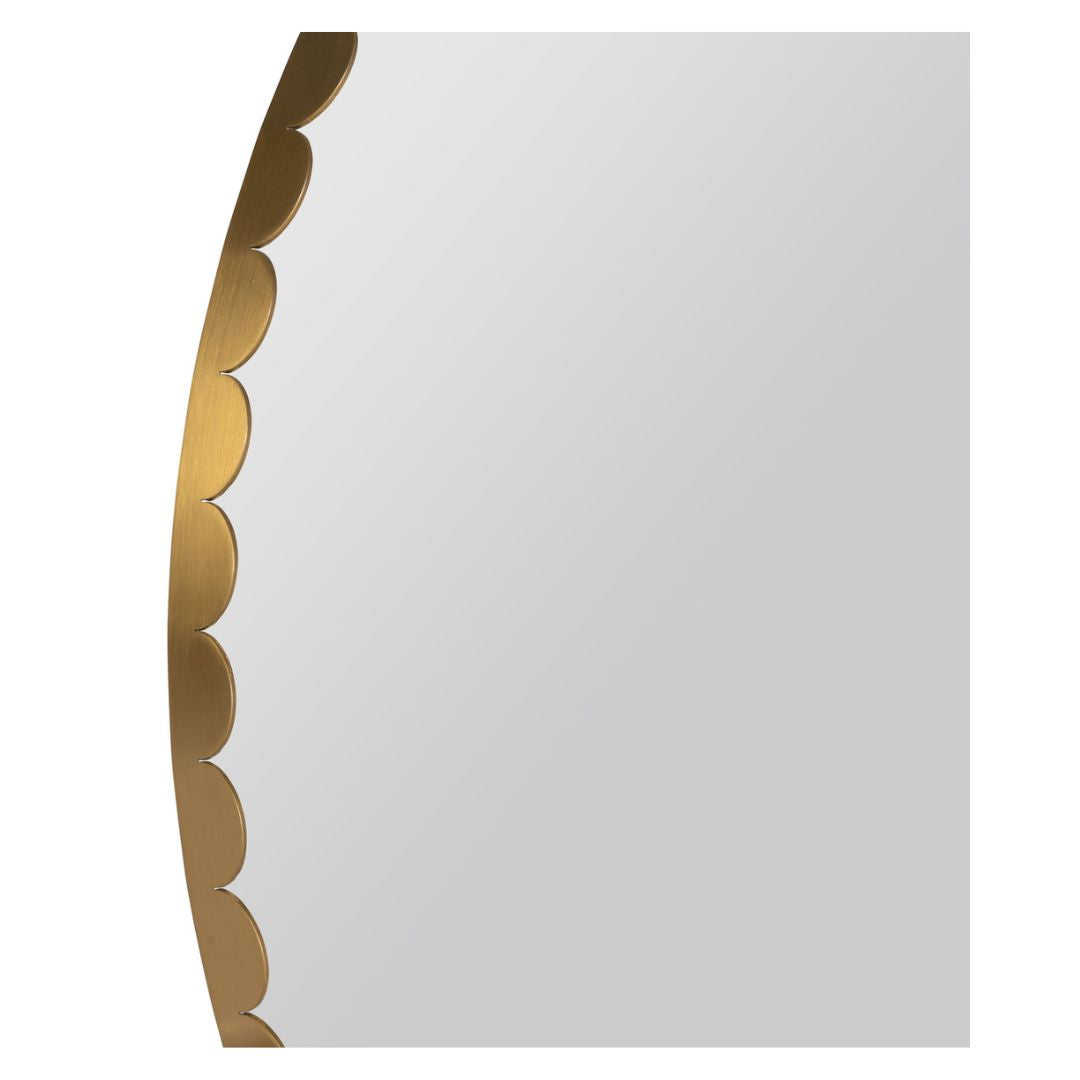 Jules Round Gold Wall Mirror Mirrors 
