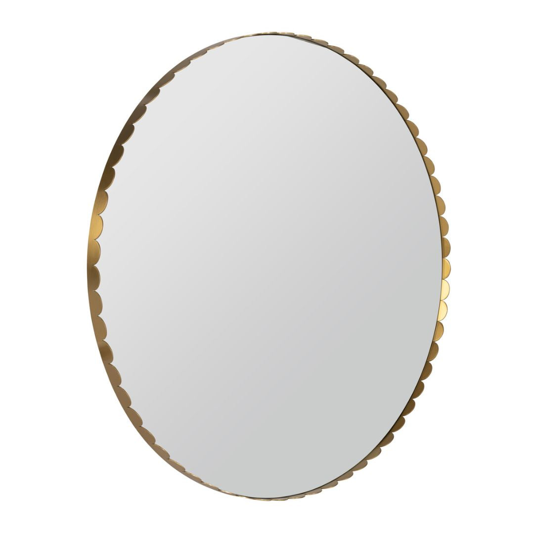 Jules Round Gold Wall Mirror Mirrors 