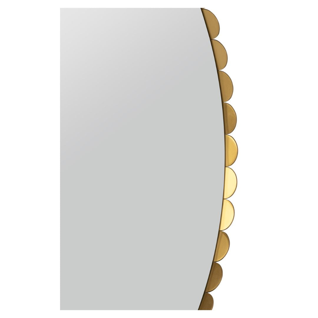 Jules Round Gold Wall Mirror Mirrors 
