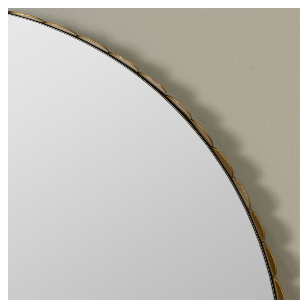 Jules Round Gold Wall Mirror Mirrors 