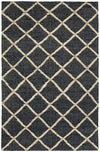 Kali Black Handwoven Jute Rug