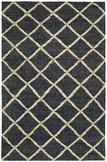 Kali Black Handwoven Jute Rug