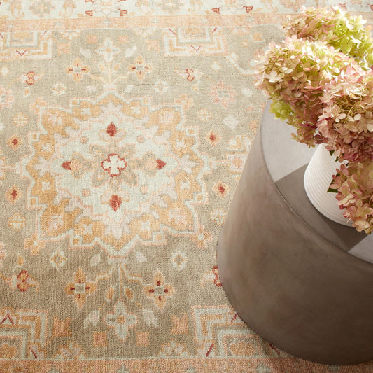Kendra Sky Hand Knotted Wool Rug Rugs 