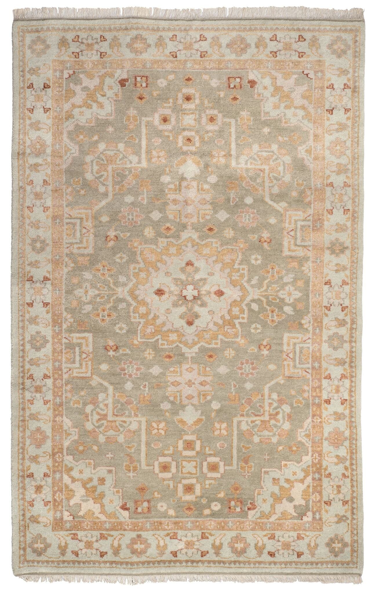 Kendra Sky Hand Knotted Wool Rug Rugs 