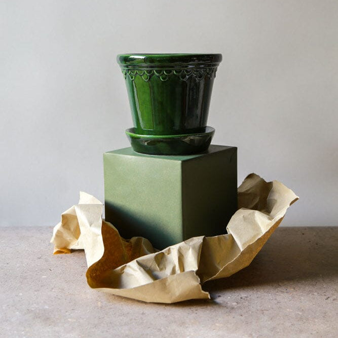 Kobenhavner- Emerald Green Glazed Vases & Planters 