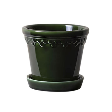 Kobenhavner Glazed Pot - Green Vases & Planters 