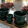 Kobenhavner Glazed Pot - Green Vases & Planters 